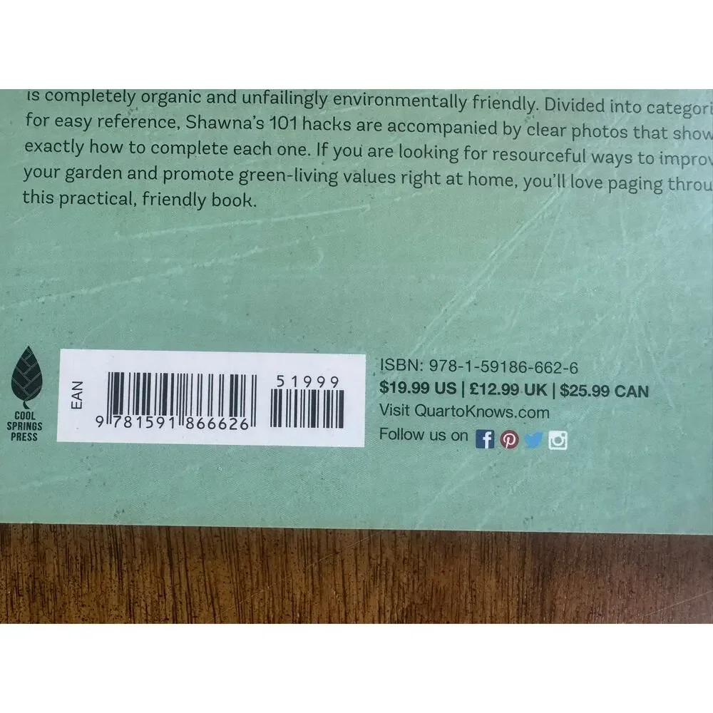 101 Organic Gardening Hacks Eco Friendly Garden Tips Book Shawna Coronado